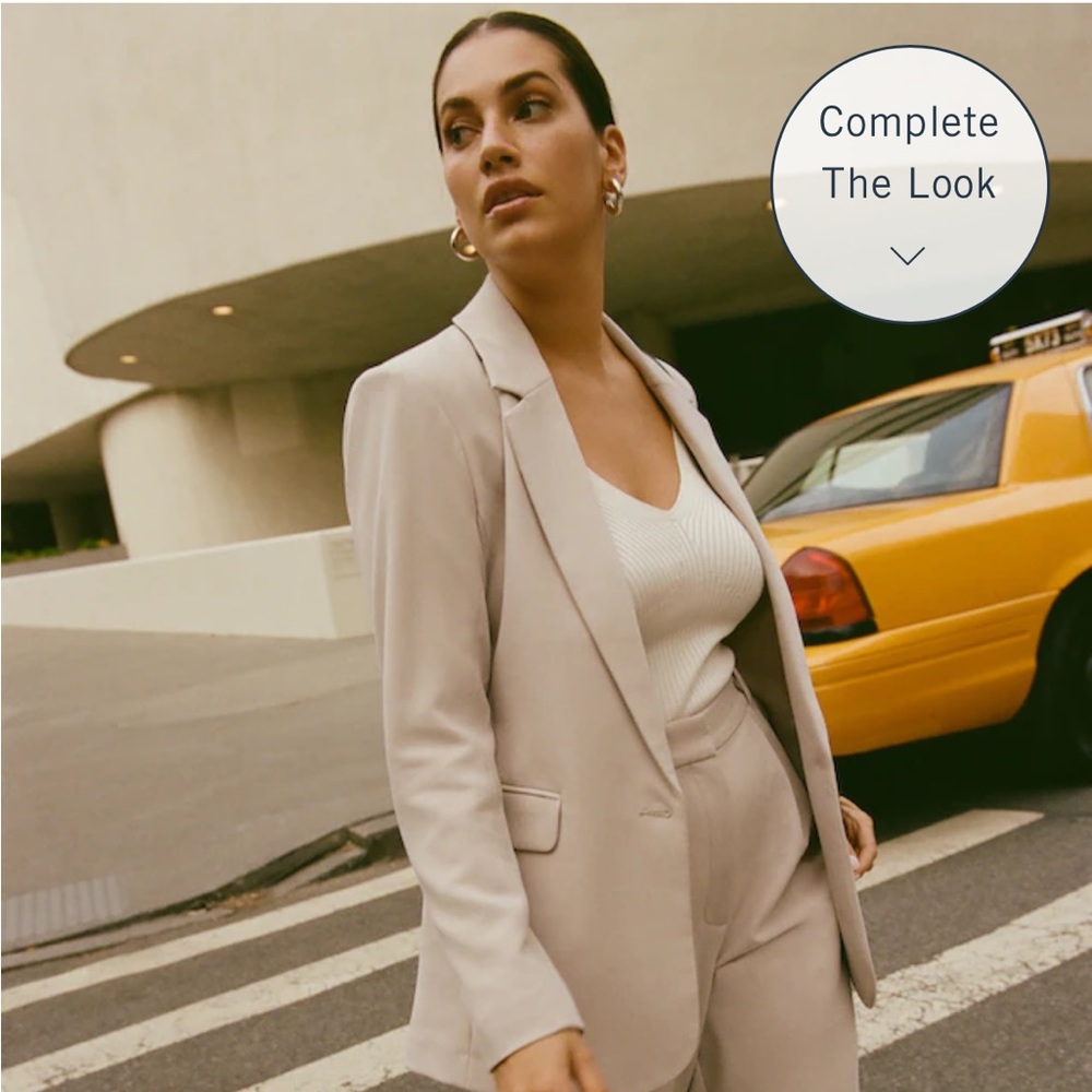 Abercrombie Classic Suiting Blazer - Light taupe